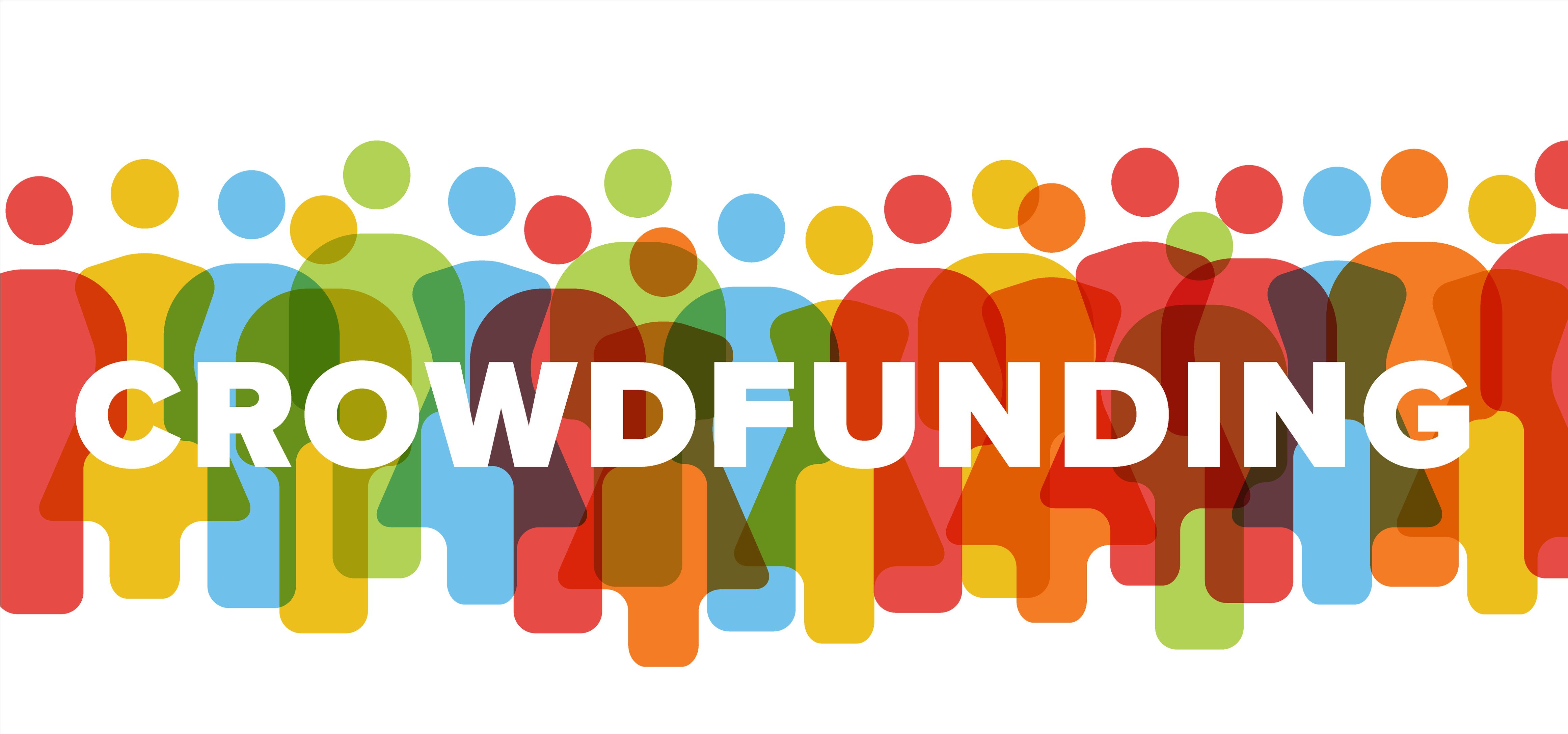 Simple Crowdsourcing concept made from people icons Vector minimalistic crowdsourcing / crowdfunding concept made from people icons